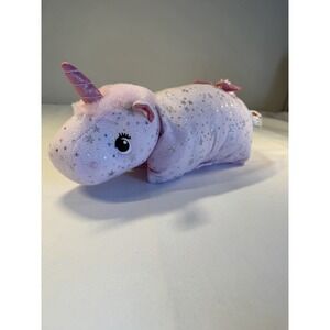 Pillow Pets 2024 PINK SPARKLY UNICORN 11.5" Plush Stuffed Animal